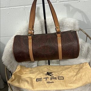 Etro  Brown leather round  Women's bag